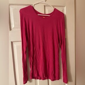 Wink hot pink size medium under scrub long sleeve shirt
